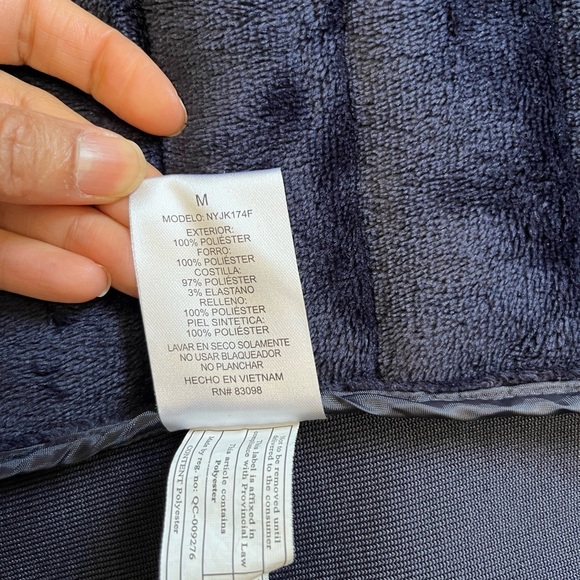 Ci Sono Faux Fur Lined Navy Puffer Jacket Women’s Size M Winter Wardrobe - Picture 10 of 13